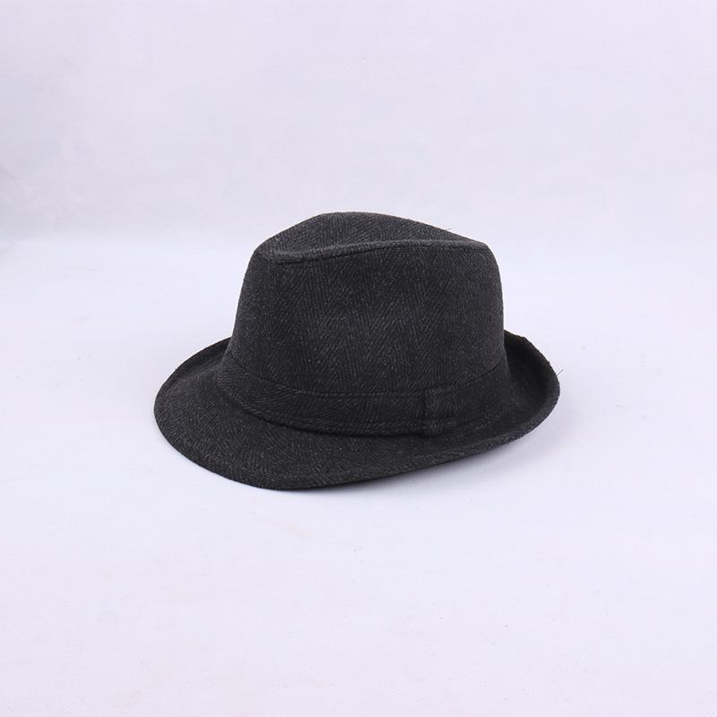 Top Hat Men Middle-aged Men Autumn and Winter Thickened Hat Wool Top Hat Old Man Hat Old Man Hat Dad Hat