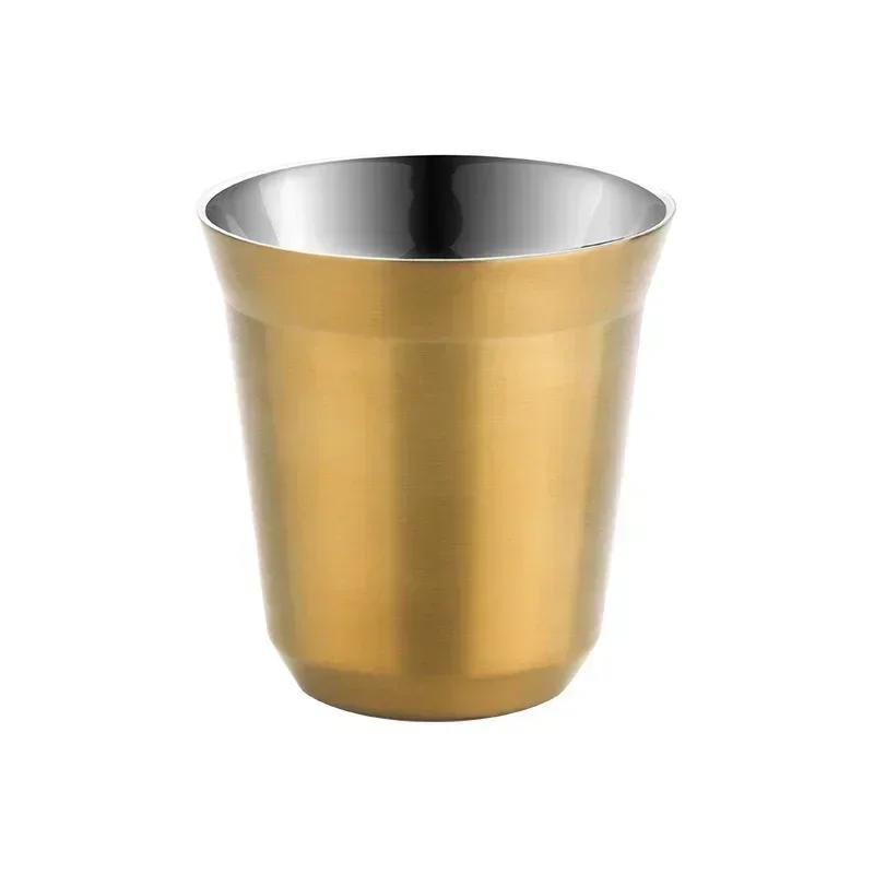 80/160/250ml Outdoor Camping Espresso Mug Thickened 304 Stainless Steel Double Wall Insulation Coffee Cup Tea Cup