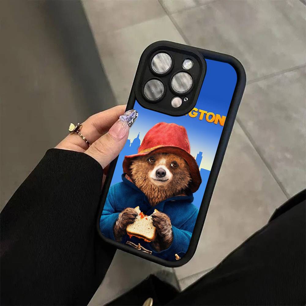 Cute P-Paddington B-BearS Phone Case For Iphone 11 12 13 14 15 16 17 Pro Max Mini Plus Soft TPU Back Cover