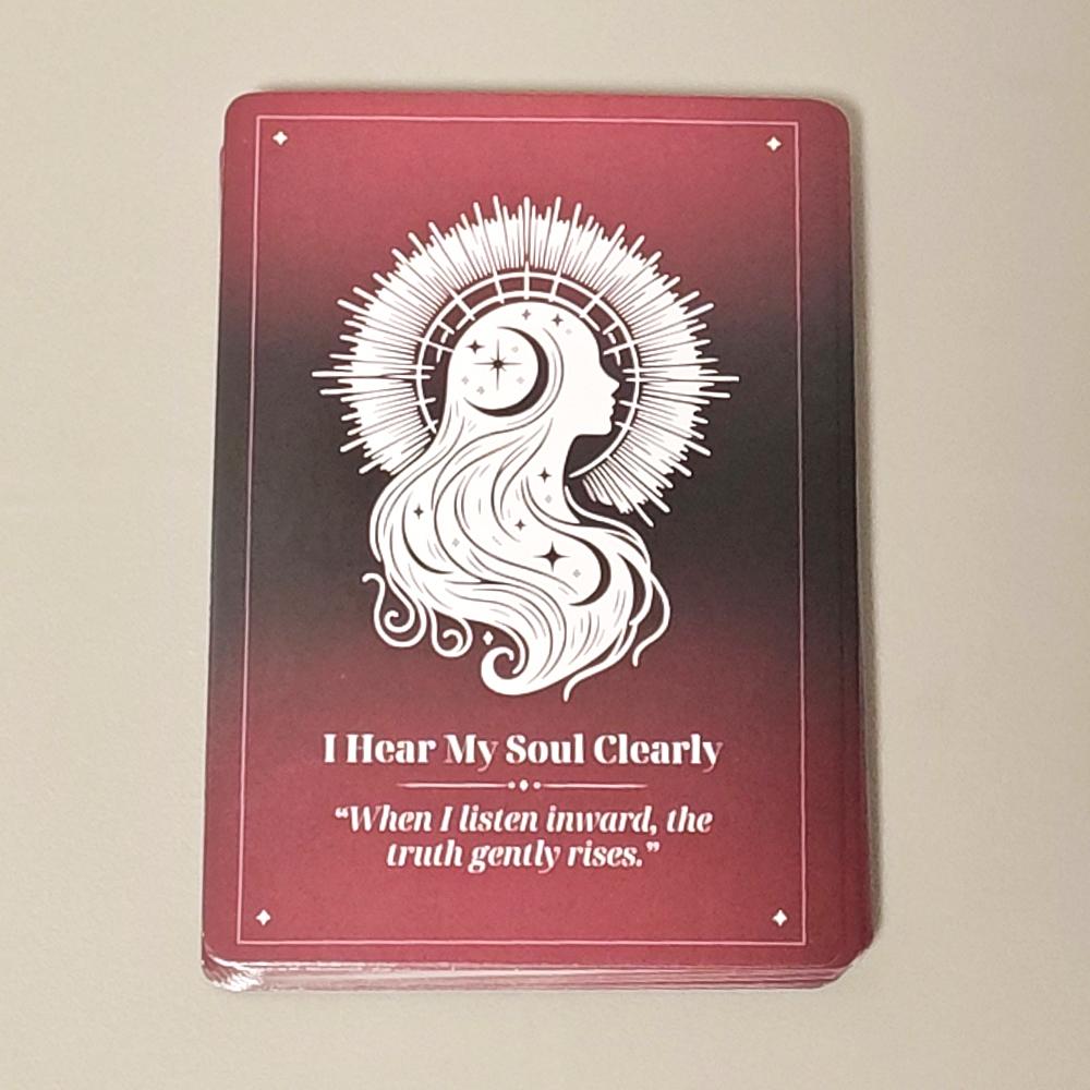 10.4*7.3cm Affirmations-Orakelkarten Ruhiges Licht in 40 Stück Orakelkarten