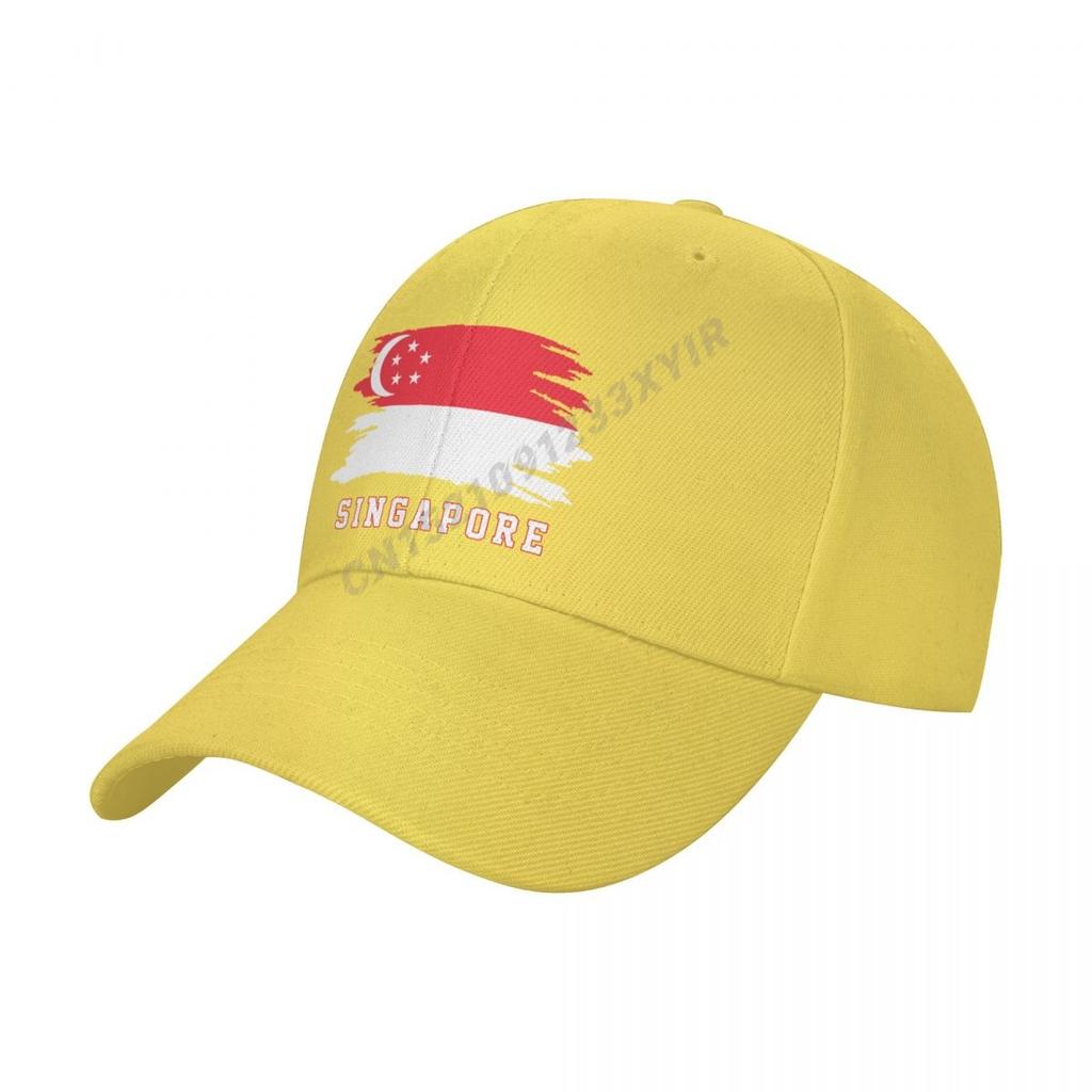 Baseball Cap Singapore Flag Singaporean Fans Wild Sun Shade Peaked Adjustable Outdoor Caps for Unisex Women