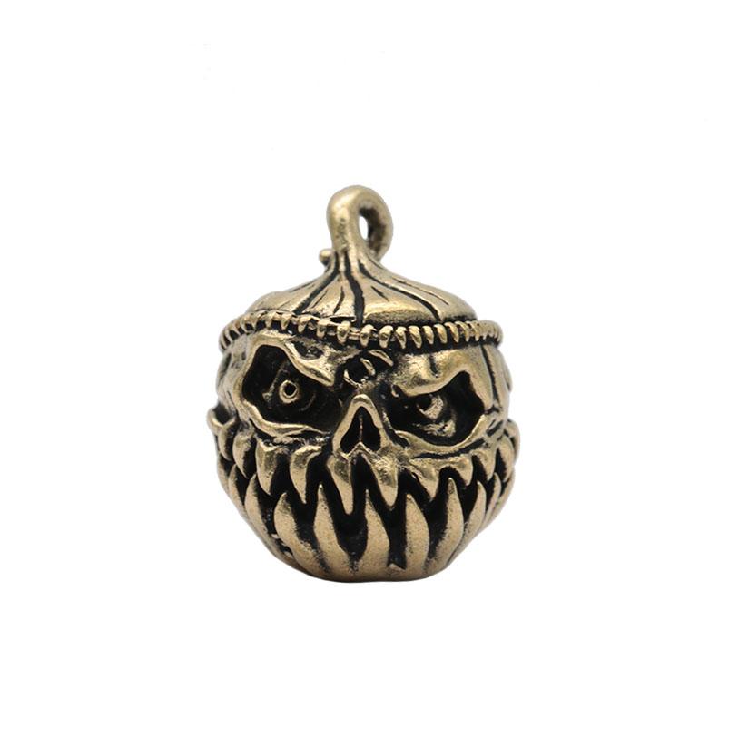 

Хэллоуин Тыква Череп Лицо Фонарь EDC Латунные Ножи Бусины DIY Тканый Ремешок Из Паракорда Подвески Открытый Инструмент Подвески Аксессуары