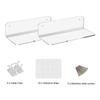 Speakers Organizer Rack Acrylic Wall Mounted Display Stand Shelf Holder Home Storage Self Stick-On