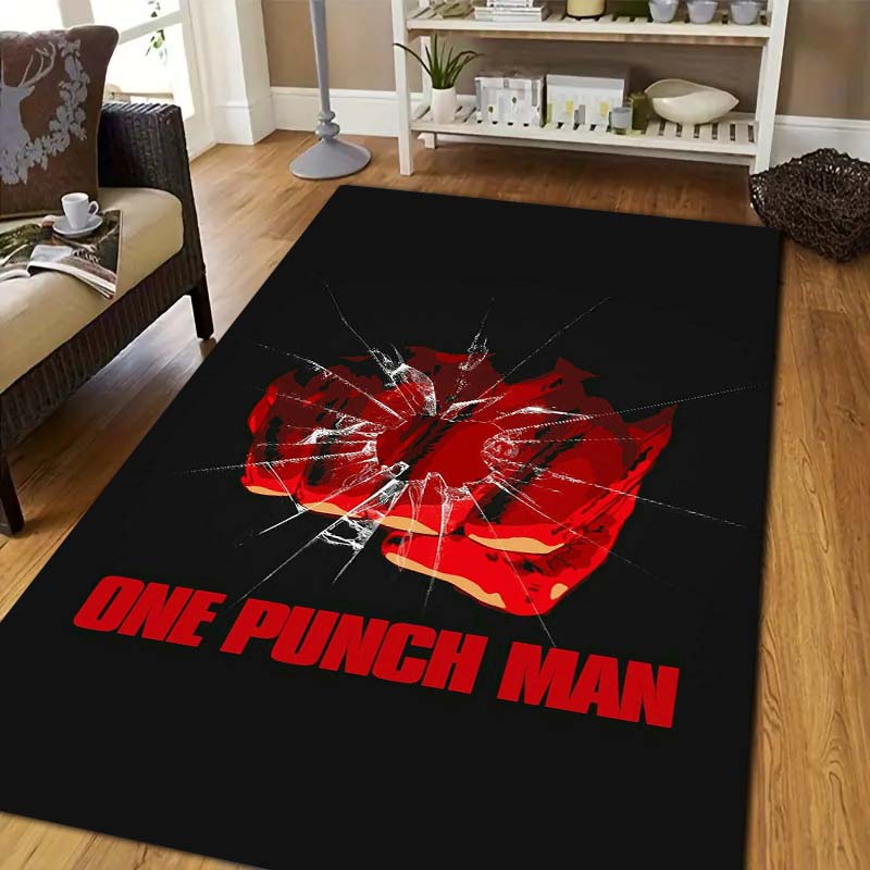 One Punch Man Saitama Cartoon Anime Printed Carpet Flannel Yoga Mat Living Room Bedroom Decoration Non slip Toilet Entrance rug