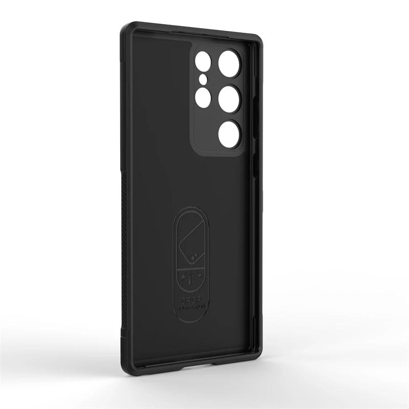Pro Samsung Galaxy S22 S23 Plus S22 S23 Ultra S21 S23 FE 5g zadní kryt telefon pouzdro z tekutého silikonu proti pádu nárazuvzdorné Coque