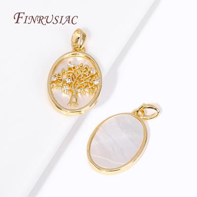 Großhandel Trendige 18K Gold Plated Herz / Bär / Hamsa / Blume / Lebensbaum Anhänger Charms Für Halskettenherstellung DIY Zubehör