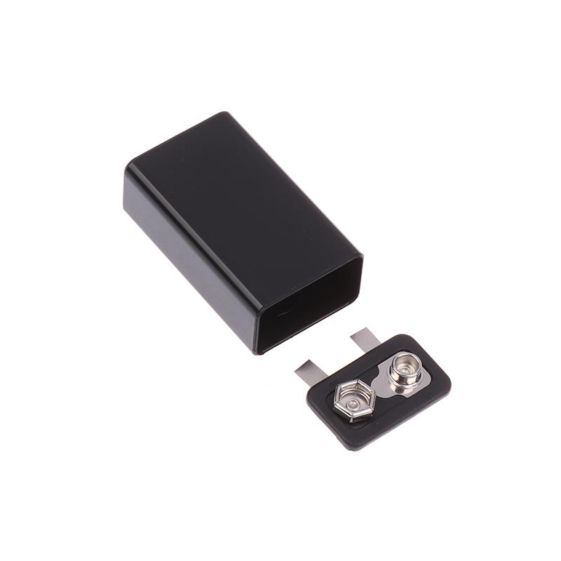 1/5/8 Stück 9V Typ-C Batteriegehäuse 6F22 Lithiumbatterie Aufbewahrungsbox Quadratischer Batteriehalter Tragbarer Batterieclip-Behälter
