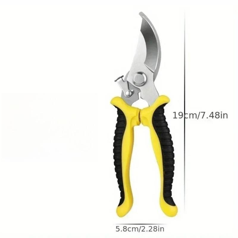 Gardening Shears Ergonomic Handle with Sharp Blades Durable Garden Pruning Shears For Harvesting Flower Fruit Labor Saving Tool