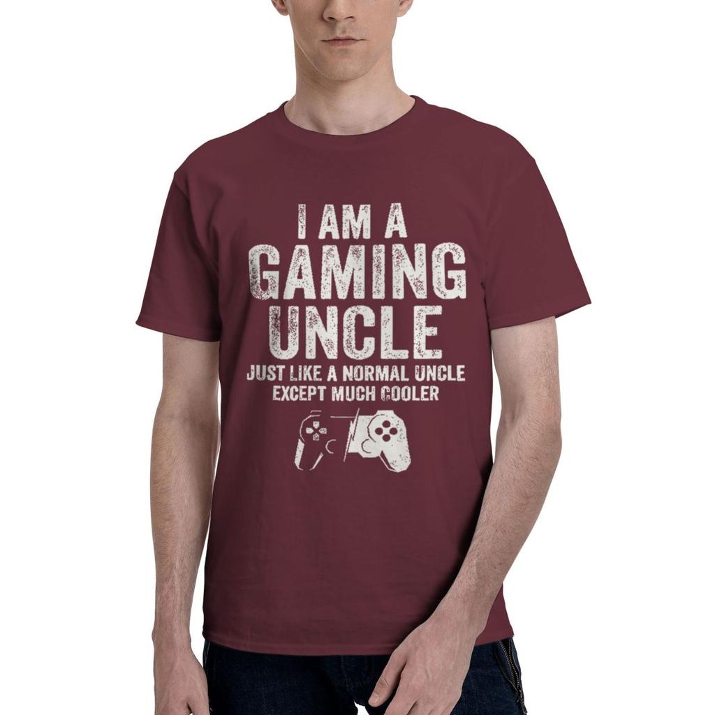 Gaming Uncle Funny 100 Cotton Casual Breathable Confortable Vintage New Gifts And TShirts Men Clothes