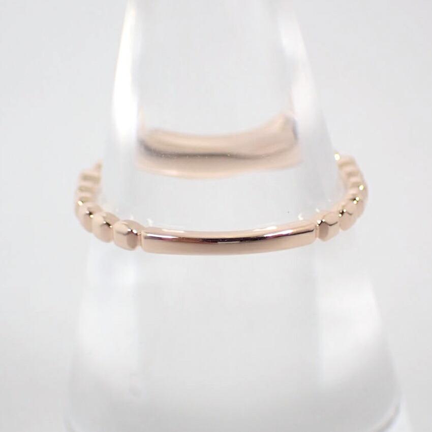 [Pre-owned] Agete K18PG Diamond 0.05ct Ring / Size 11 / J92-7