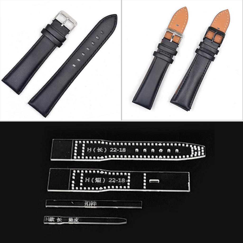 4pcs DIY Leather Crafts Tool - Acrylic Watch Belt Strap Templates Set Men