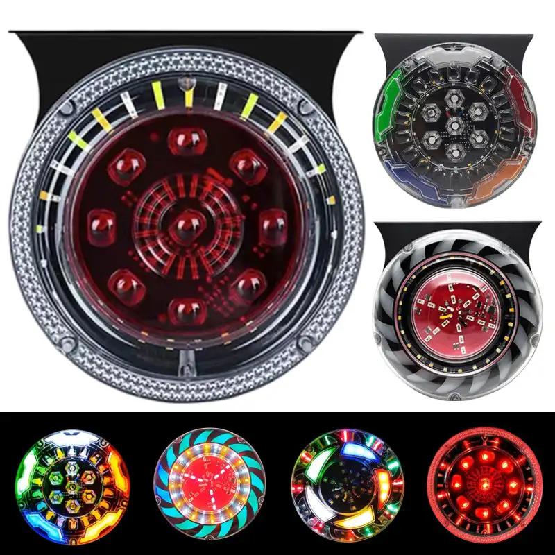 1 Pcs 12V-24V Tail Light Flashing LED Light Waterproof Strobe Warning Lamp for Trucks, Vans, SUV, Jeep, Automobiles