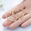 Fashion Big Heart Stud Earring For Women Fine Jewelry Oorbellen Brincos Pendientes Eh1302