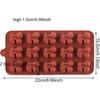 15 Cavity Cherry Silicone Candy Molds For Chocolate Candy Set Of 2
