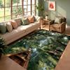 Forest Lake Canoe Print Non Slip Absorbent Floor Rug For Living Room Bedroom Nature Adventure Decor Carpet