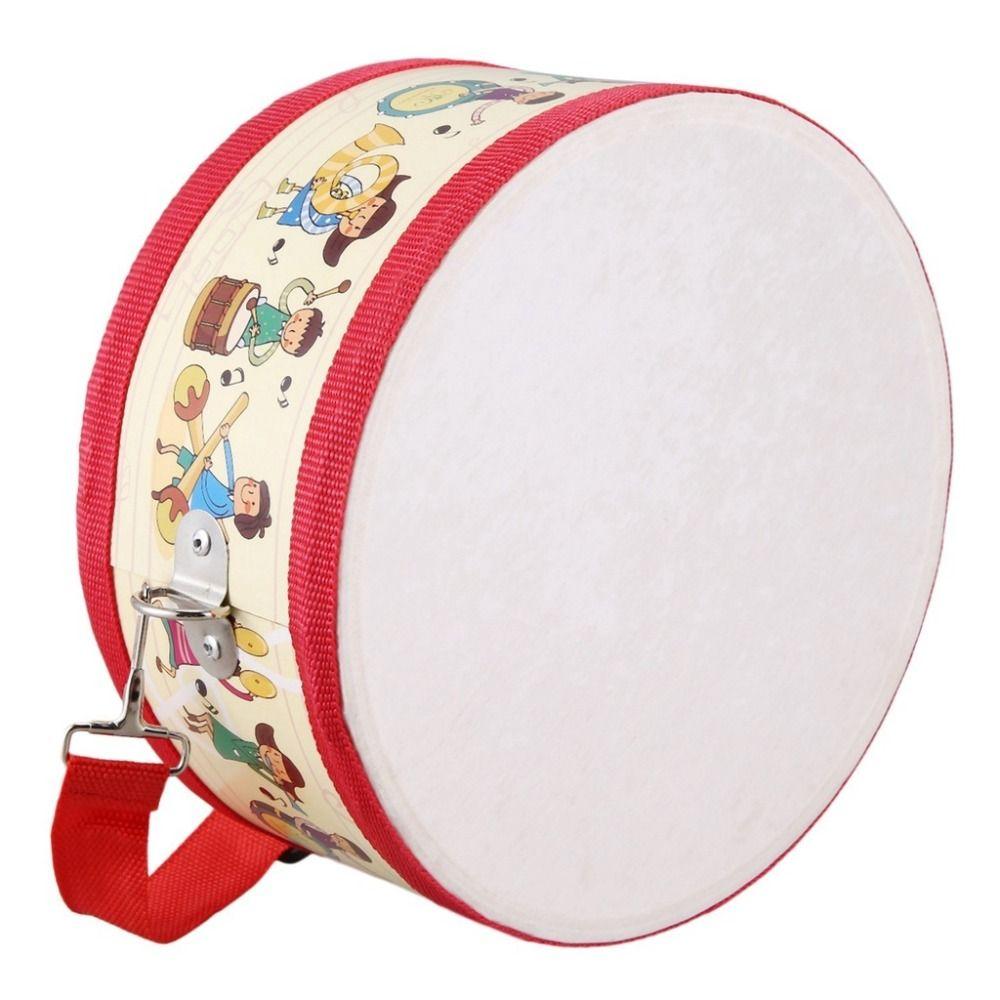 Double Sided Instrument Hand Drum Toys Montessori Wood Kids Drum Toys  Children Baby