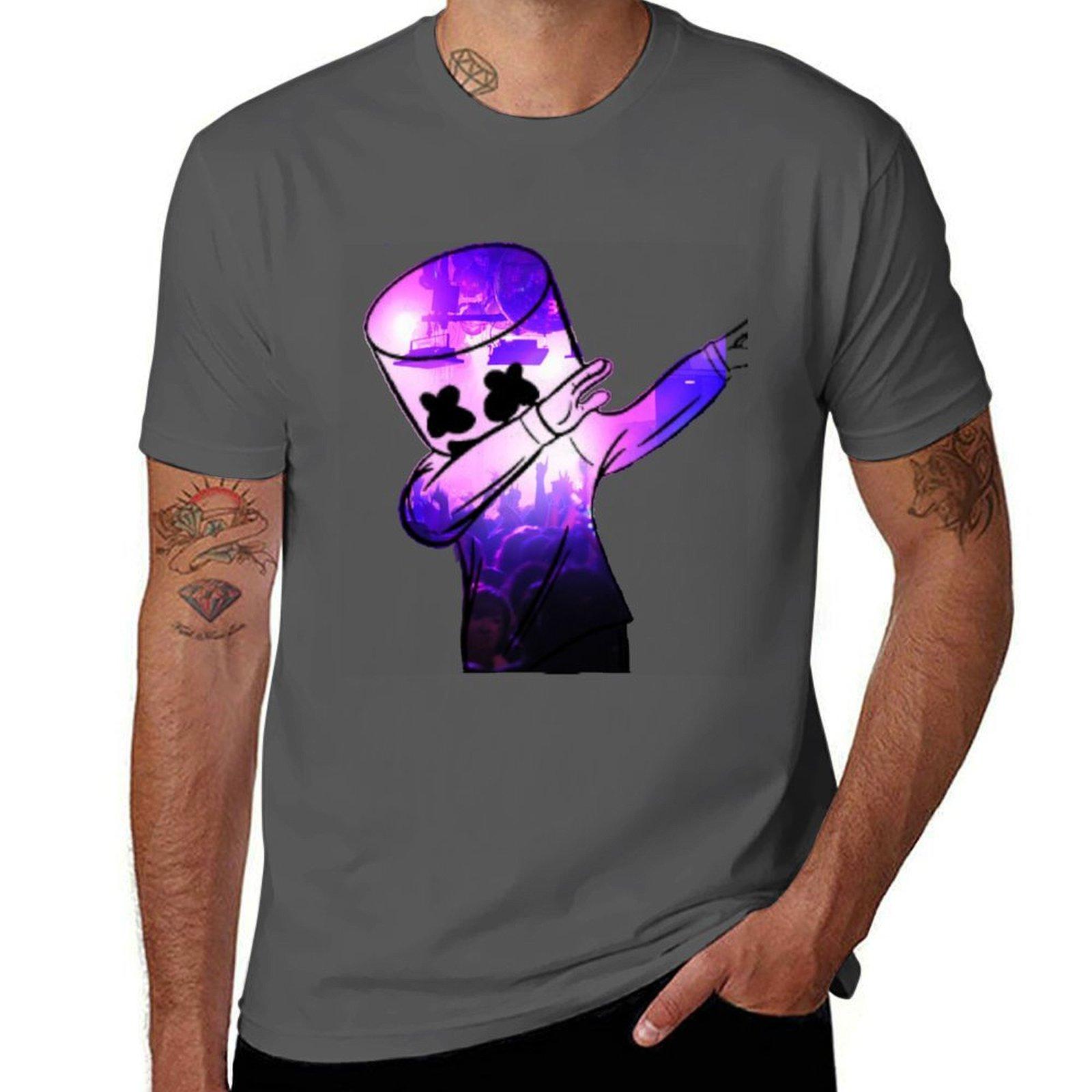 

DJ Marshmello T-Shirt t shirt man designer graphic t shirts for man printed t shirts for man T-Shirt 4XL