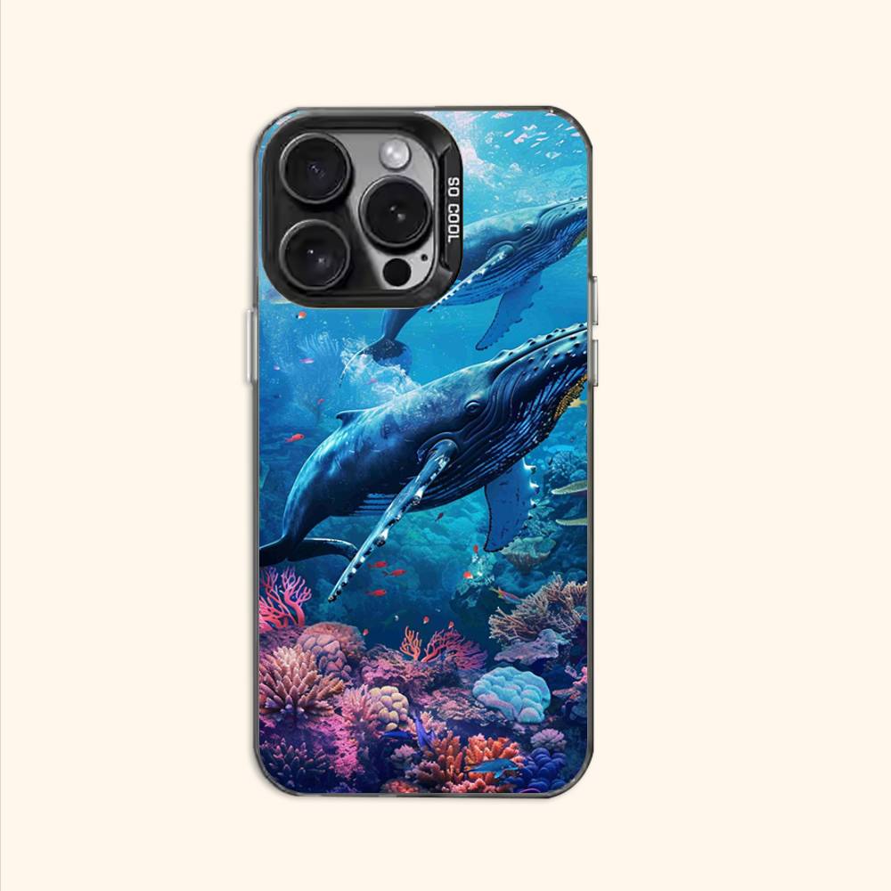 

Милый чехол с морскими животными для iPhone 11 12 13 14 15 16 17 Pro Max XS X XR iPhone14Plus