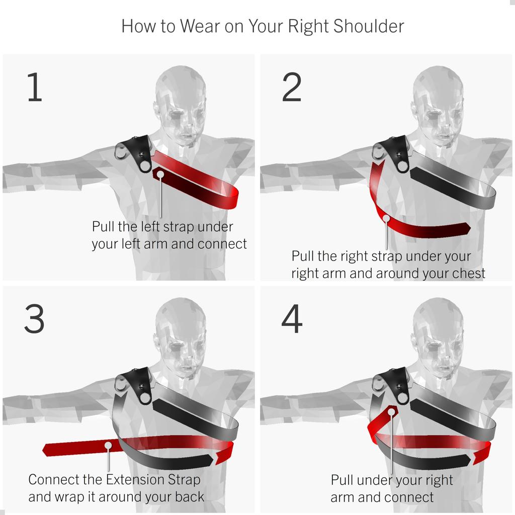 STUNTMAN 360 Shoulder, Chest, and Hip Harness for Action Cameras