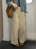 Women's High-Waisted Wide-Leg Pants: Versatile, Loose-Fit, Drapey and Slimming for Spring and Summer