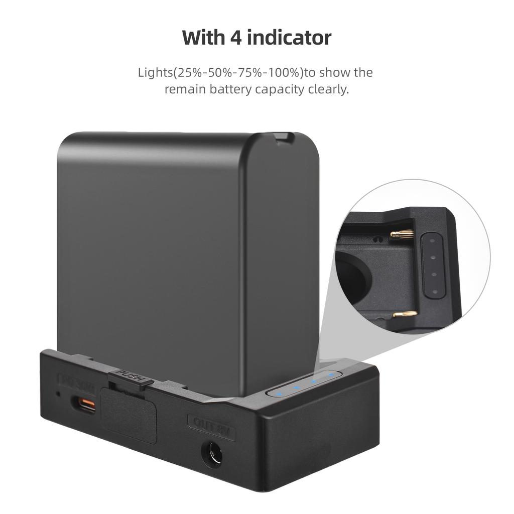 NP-F Battery Charger Metal Battery Adapter Plate Cold Shoe Adapter 1/4in For NP-F550 F750 F970 For BMPCC 4K 6K DSLR ILDC