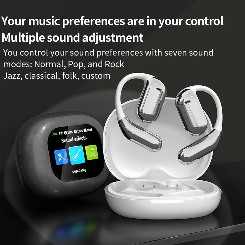 UYUXIO Wireless Earphone OWS AI Language Translation Earbuds with 144 Online Languages Real Time Translator Ear Bud for Travel