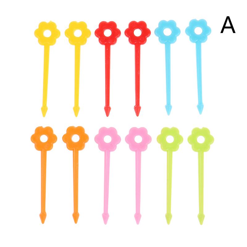 Fruit Fork Leaves Flowers Three-dimensional Birdcage Santa Cartoon Panda Dolphin Cauliflower Head Kids Lunch Decoration