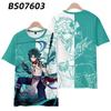 New T-shirt Printed 3D Cosplay Unisex Clothing Street Harajuku Top Men Women Round Neck Tees