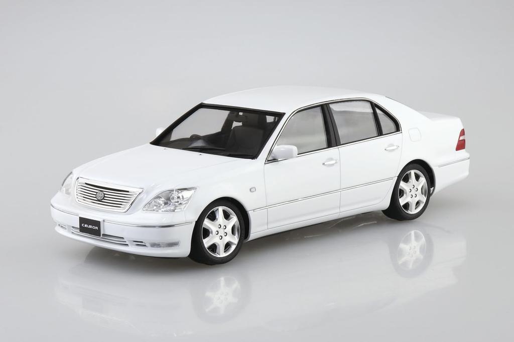 Aoshima Bunka Kyozai Scale The Model Car Series 136 Toyota UCF31 Celsior 2005 Plastic Model 1/24 No. Kit, Pre-painted