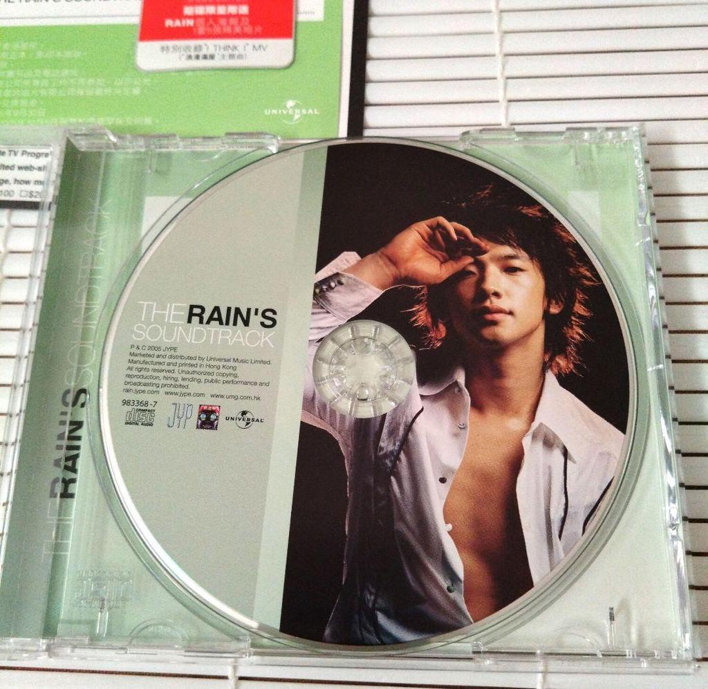 [USED] "The RAIN's SOUNDTRACK" JYP rainpi k-pop import edition