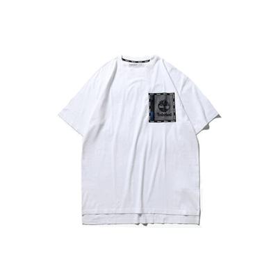 SS20 Fashion Hollow Zipper Pocket Printed Short Sleeve T-Shirt Men Tops White A22SN100