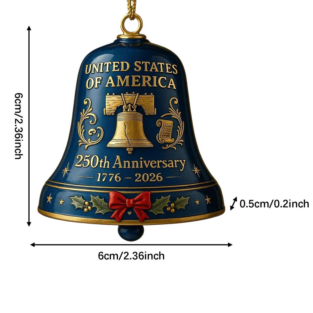 Anniversary Bell Ornament Christmas Tree Decor for Holiday Festival New Year