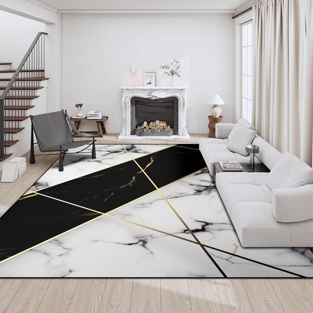 Luxury Modern Style Carpet for Living Room Big Size Coffee Tables Mat Home Decor Washable Rugs Non-slip Entrance Door Mats