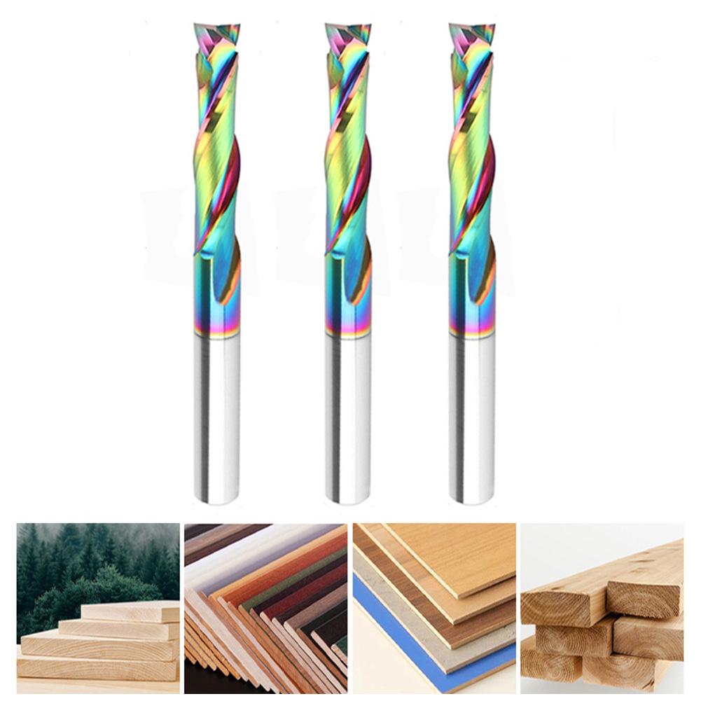 Double-flute Cutter Carbide Router Bit For Woodworking 60mm Multi-functional Engraving Tool Sharpness Retention