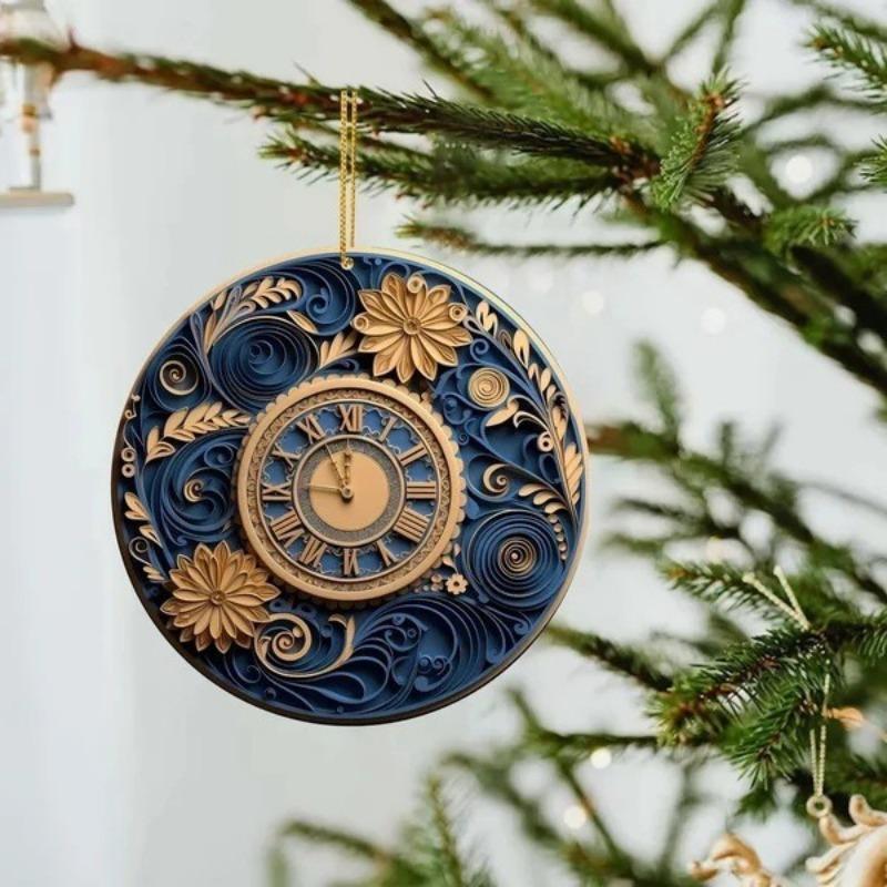 Nuovi Ornamenti per Albero di Natale Pendente Decorativo Natalizio in Acrilico Ornamenti per Specchietto Retrovisore Auto