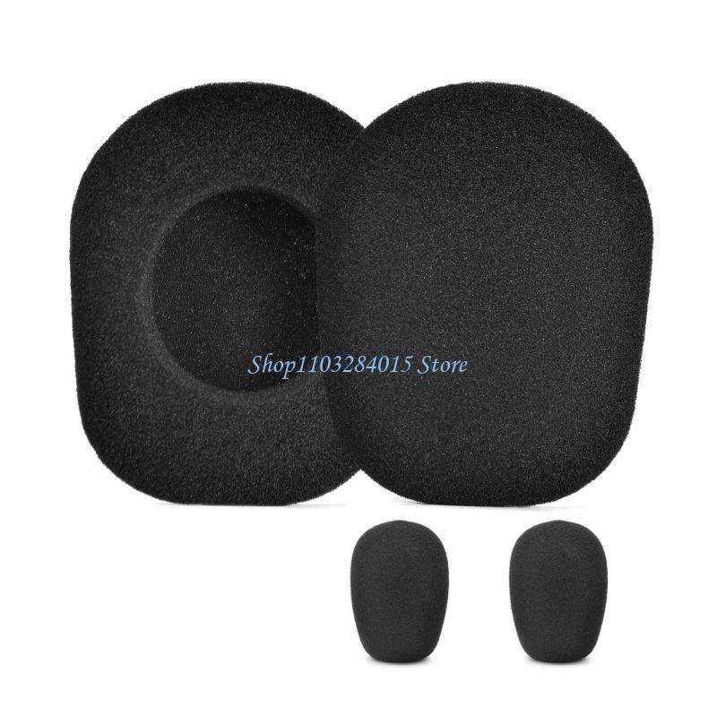 R6FF Noise Cancelling Earbud Earpads for 3450XT B350XT Headphones Ear Cover Earcups Mic Windshield for Music Lovers