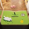 Cartoon Apple Entry Door Floor Mat Can Be Cut Silk Ring, Dirt-Resistant And Easy To Take Care Of, Entrance Door Floor Mat Entry Door Mat