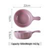 ZISIZ Ceramic Single Handle Baking Bowl