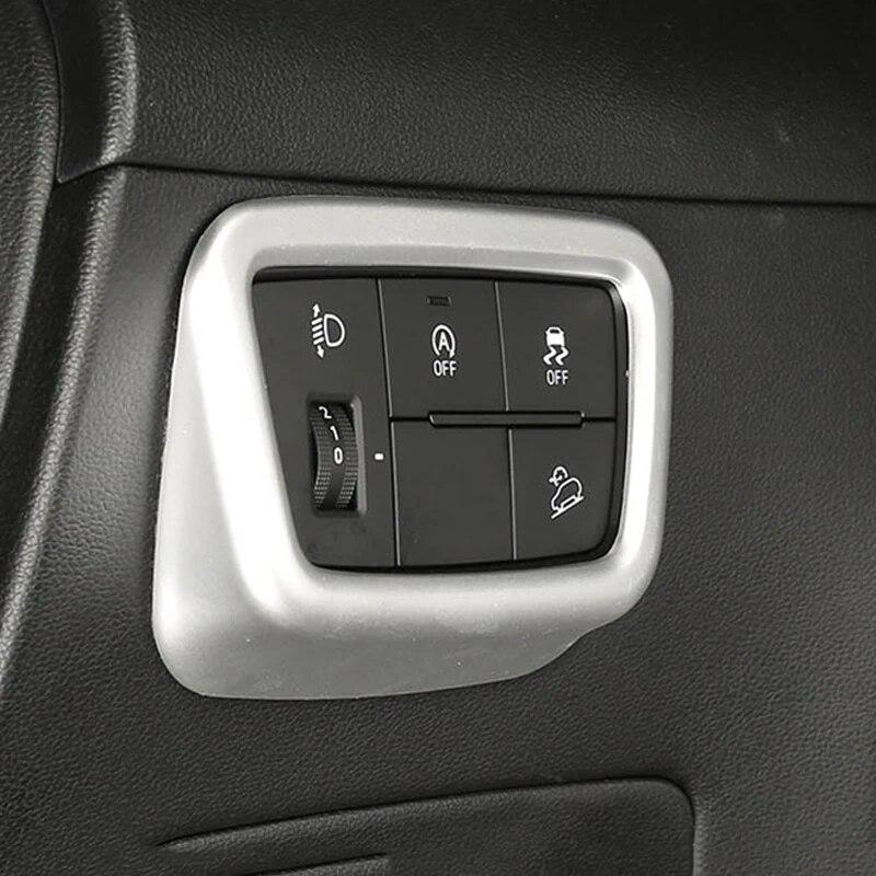 Pentru Hyundai Tucson NX4 2022 2023 Hybrid N Line ABS fibră de carbon mașină buton de reglare a farurilor accesorii pentru capac