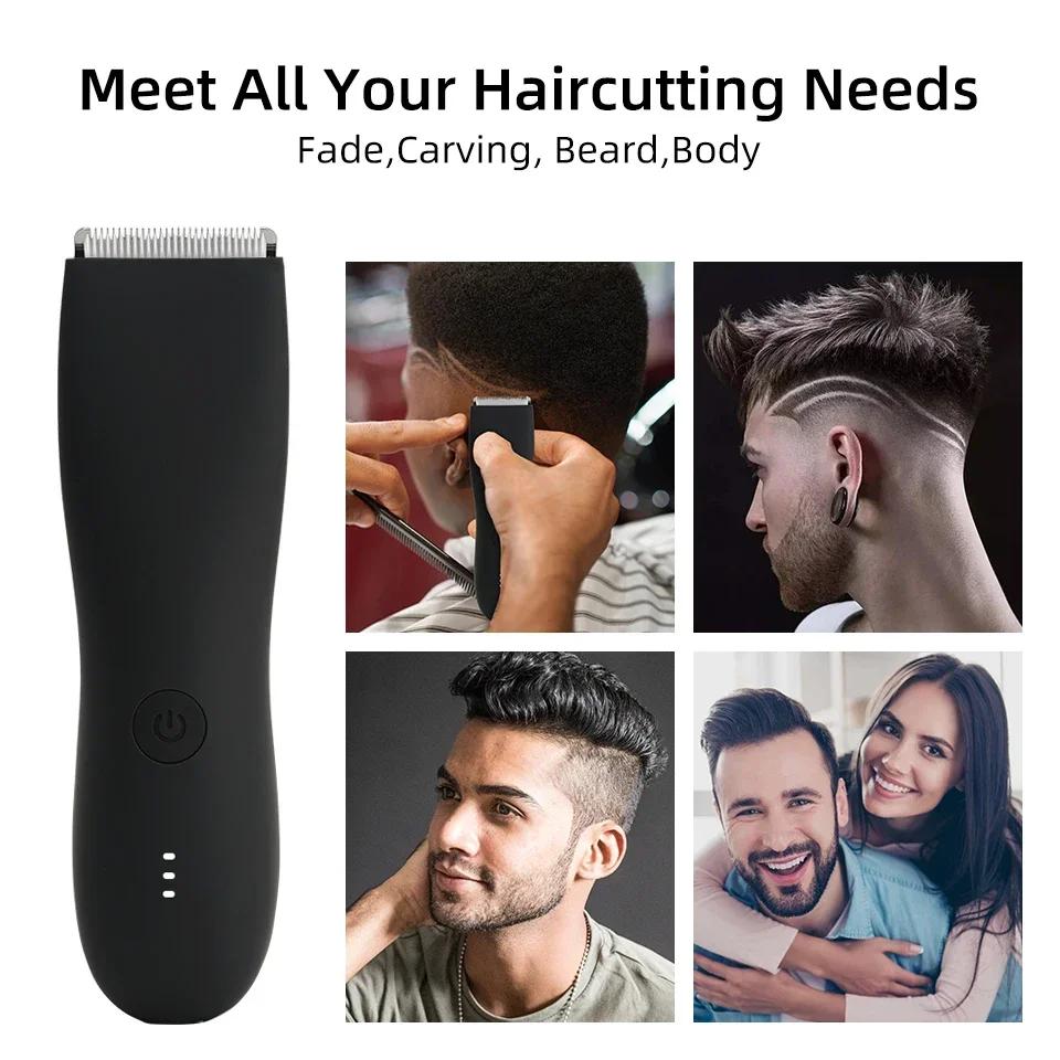 Body Trimmer For Men Painless Epilator Rechargeable Shaver For Sensitive Areas Bikini Electirc Epilator Body Hair Trimmer Set