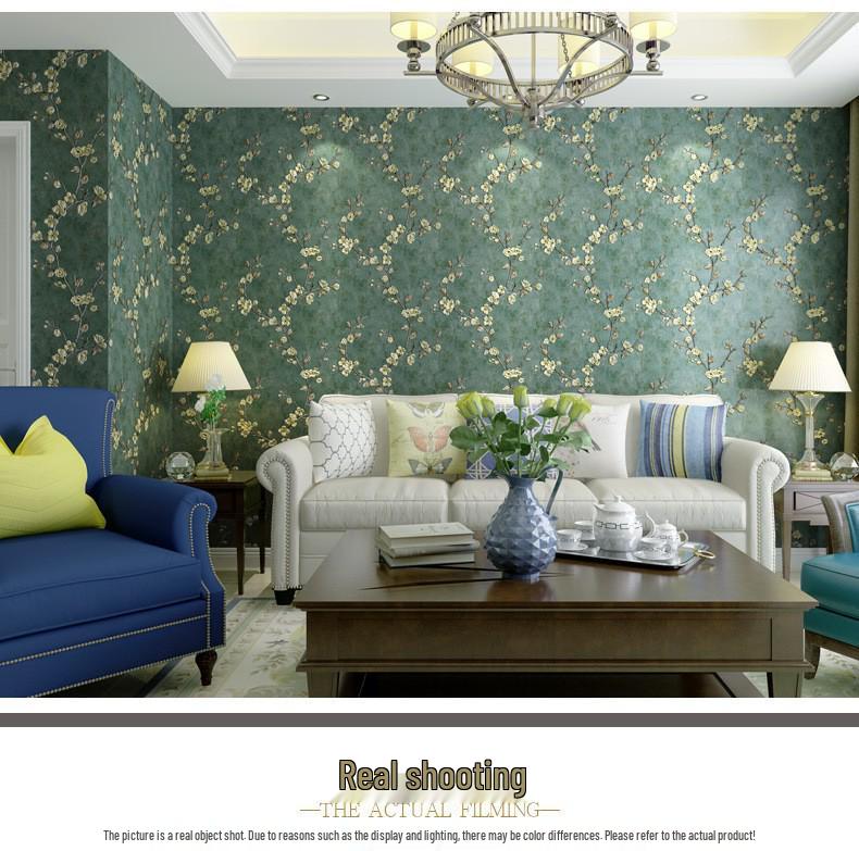 Retro American Country 3D Pastoral Wallpaper for Bedroom & Living Room TV Background