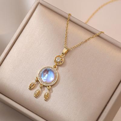 Collier pendentif plume attrape-rêves pour femme, chaîne de clavicule