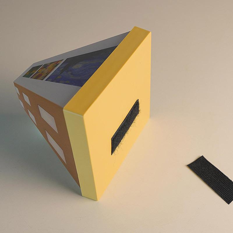 3D Naked Eye Vision Night Light Living Room Corridor Light Luxury Wooden Indoor Lighting Ambient Cozy Artistic USB Wa Ll Lamp