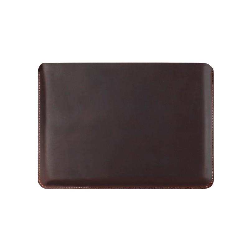 Slim Genuine Leather Laptop Sleeve 16-inch