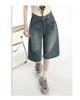 Women's High-Waist Loose Wide-Leg Cropped Jeans - Summer 2025 Slimming Straight Fit