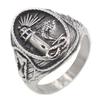 Vintage Ocean Style Steel Color Lighthouse Ring Men's Punk Stainless Steel Ring