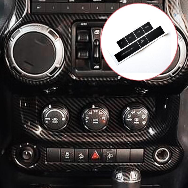 Car Control Panel Key Covers Stickers Scratch Resistant Long Lasting Ideal For Enhancing And Safeguarding Car Interiors