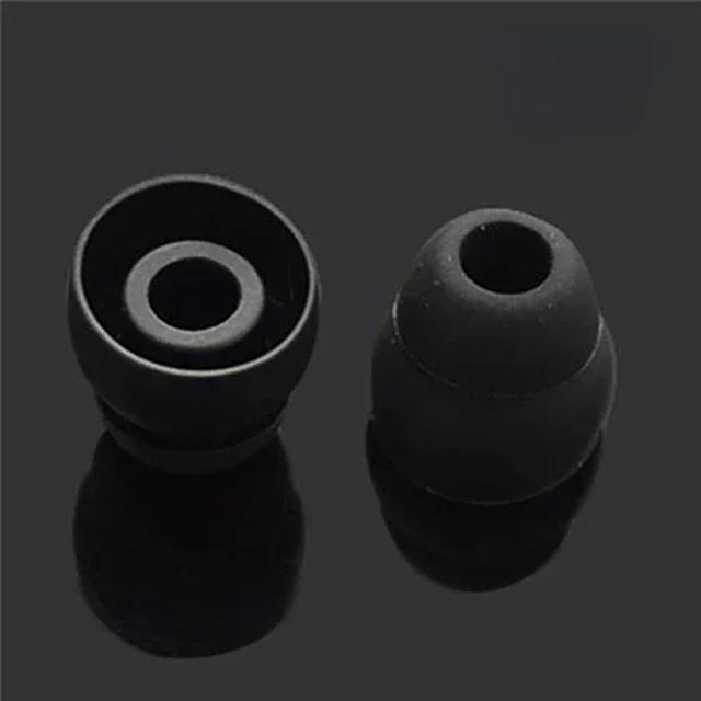 

Two Layer Silicone Eartips Earphone Replacement Earbuds Earplugs Noise Reduction Ear Pads Headphone Protector Eartips Cap S M L 1 Pair чорний