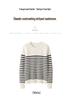 2025 Autumn/Winter Women's Color Block Stripe Cashmere Pullover Sweater - Round Neck, Long Sleeve Knitwear