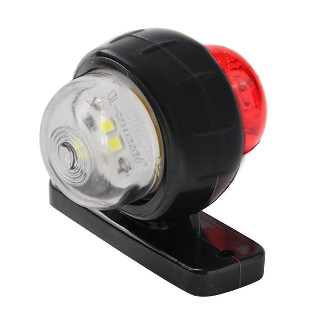 12V 24V Truck Trailer Lights LED Side Marker Indicators Lorry Tractor Signal Lights Parking Light Red White/Amber Styling